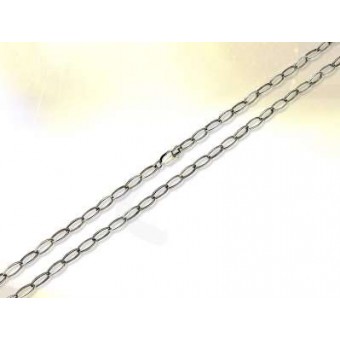 Light silver cable link chain Light silver cable link chain