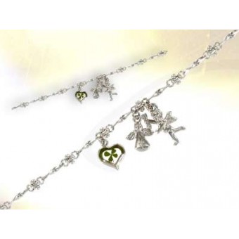 Bracelet ange trèfle à 4 feuilles Bracelet ange trèfle à 4 feuilles