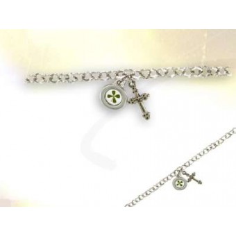 Bracelet croix trèfle à 4 feuilles Bracelet croix trèfle à 4 feuilles