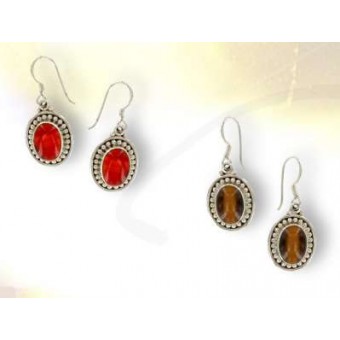 Tiger's eye or red onyx earrings Tiger's eye or red onyx earrings