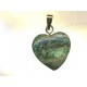 Zoisite heart pendant