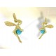 Gold and turquoise fairy