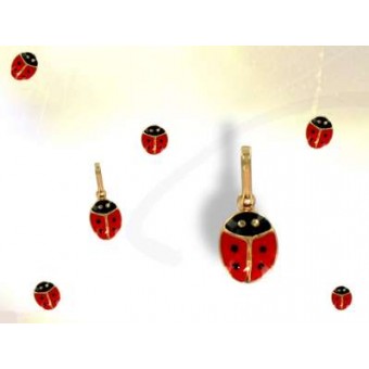 Coccinelle plaqué or