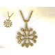 Bijoux croix occitane doré