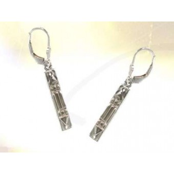 Boucles dormeuse atlante argent Boucles dormeuse atlante argent
