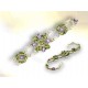 Bracelet Argent Améthyste Péridot