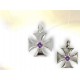 Amethyst Templar Cross -Large Model