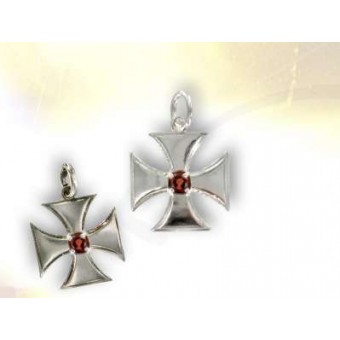 Croix Templière grand modèle Grenat Croix Templière grand modèle Grenat
