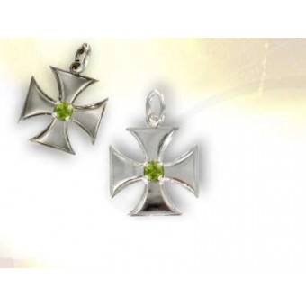 Croix Templière grand modèle Péridot Croix Templière grand modèle Péridot