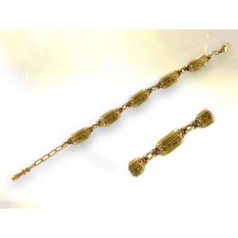 Bracelet kuba bronze doré Bracelet kuba bronze doré