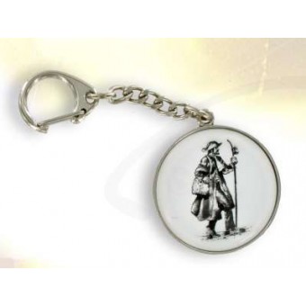 Silver plated ST James the Great key ring Silver plated ST James the Great key ring