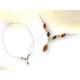 Collier 3 ambres en argent
