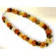 Collier tricolor ambre
