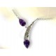 Superbe collier améthyste