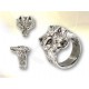 Bague tête de loup