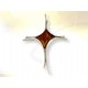 Stylized cross pendant available in cherry or cognac amber