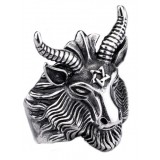 Bague chévre Baphomet