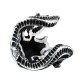 Bague crâne de Bélier argent