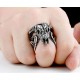 Bague crâne de Bélier argent